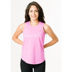 Zyia Active South Beach Sleeveless Pink Tank Top Women Sz S